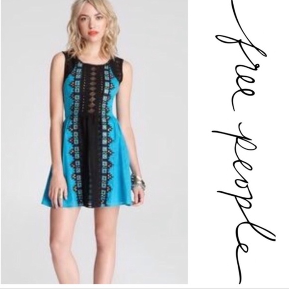 Free People Embroidered Aztec Dress - Picture 2 of 7